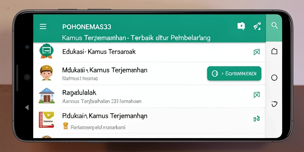 Screenshot POHONEMAS33 menampilkan antarmuka pengguna yang ramah dan fungsional.