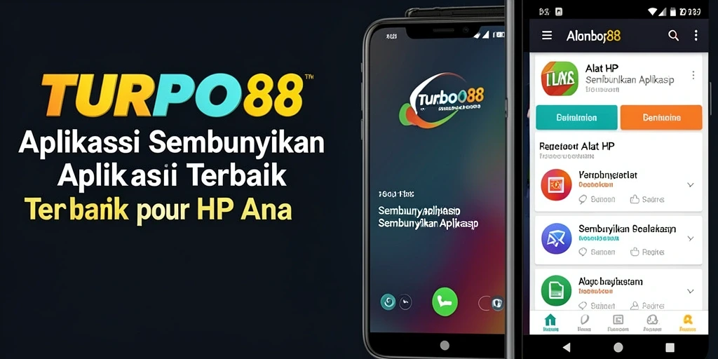 Tampilan antarmuka TURBO88 yang sederhana dan efektif untuk menyembunyikan aplikasi.