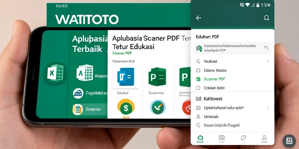 Antarmuka WATITOTO menampilkan proses pemindaian dokumen yang mudah dan cepat.